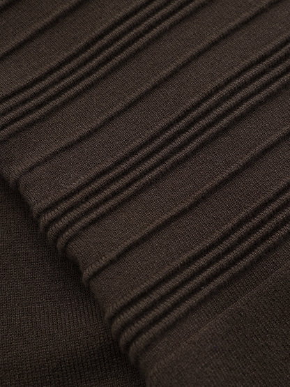 Cinched Waist Knit Shirt Dress