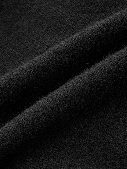 Contrast Embroidered Trim Polo Sweater