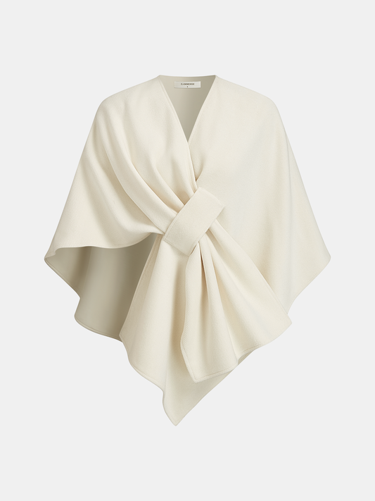 Knot-Front Wrap Cloak