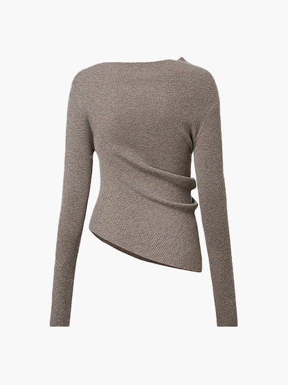 Wool-Blend Sequins Knit Top & Skirt Set