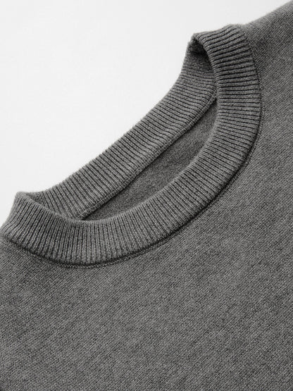 Cinched Waist Crew Neck Sleeveless Sweater Vest